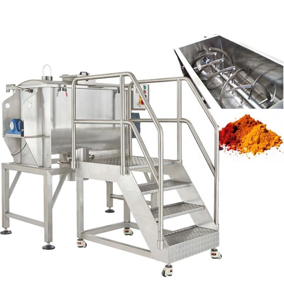 Spice Powder Poziomy mikser korytowy Przemysłowy blender wstążkowy Masala Blending Machine