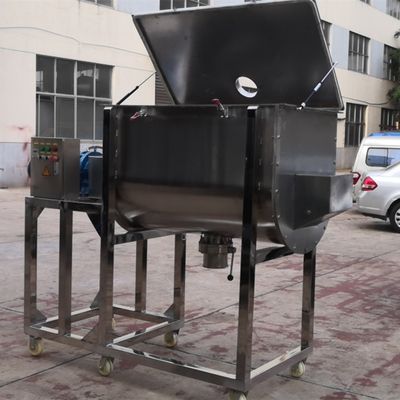 5.5kw 500L Przyprawa do przyprawy Proszek Pigment Proszek Komercyjny Dwukrotny Paddle Horizontal Ribbon Mixer