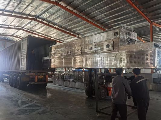 Maszyna do suszenia przenośników taśmowych ze stali nierdzewnej do ciągłej sterylizacji w mikrofalówce